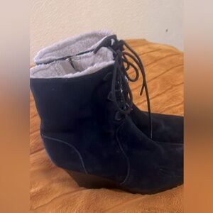 Michael Kors Lace Up Wedge Boots